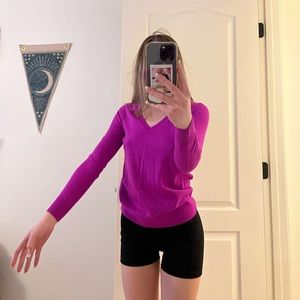 banana republic magenta wool sweater